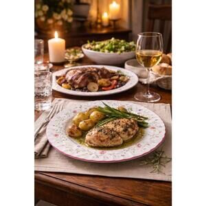 Johnson Bros England 1985 Set Of 12 Summer Chintz Dinner Plates, 10.5”